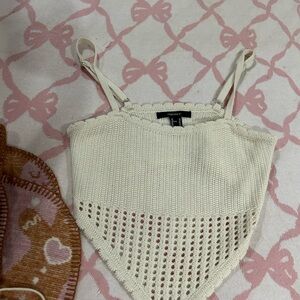 Forever 21 White Knit Camisole